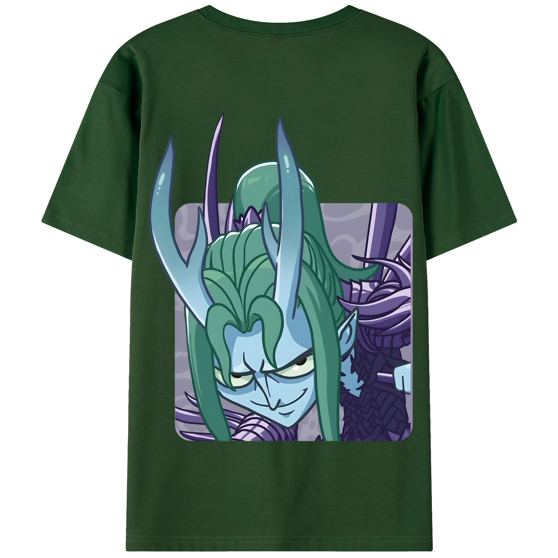 （画像用） Ne Zha 2 ナタ 魔童の大暴れ 綿100％半袖Tシャツ（背面プリント）